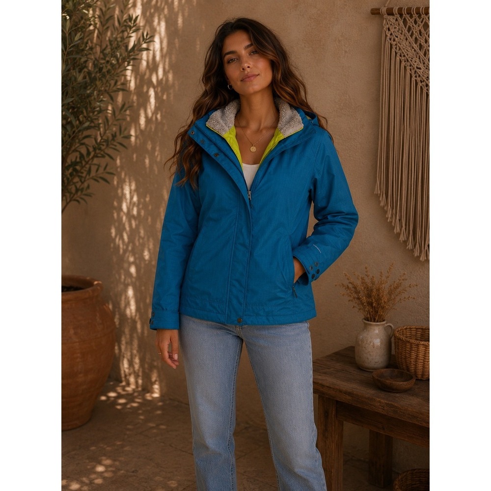 Columbia Jacket Womens Medium Blue Interchange Gorpcore Winter Ski